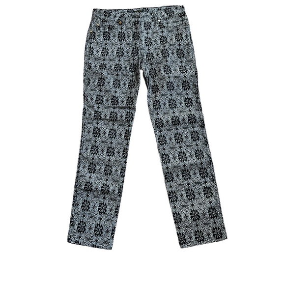 ESCADA black/white lace-look jeans size 36 EU, NWT - Picture 2 of 14